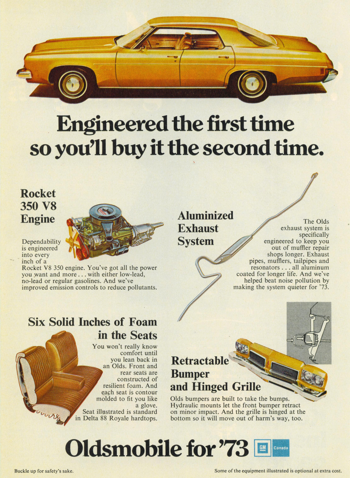 1973 Oldsmobile Auto Advertising